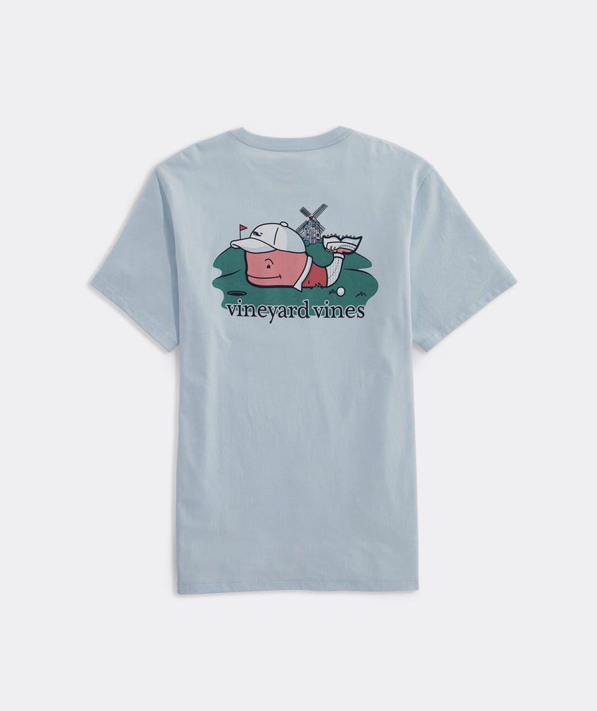 SS Golfing Whale Pocket Tee