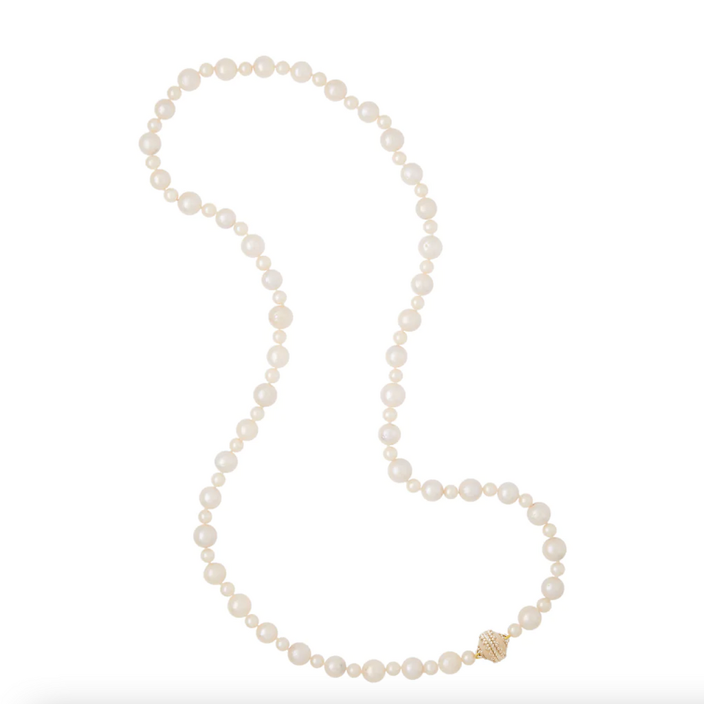 CLA Freshwater White Potato Pearl 6-10mm Necklace