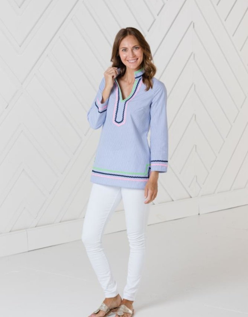 STS Long Sleeve Classic Tunic Dress with Ric Rac