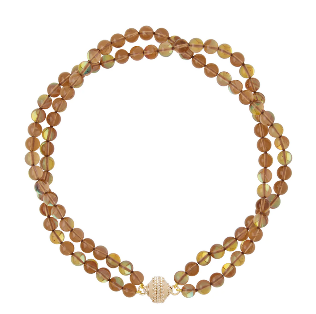 CLA Victoire Cosmic Glass 8mm Double Strand Necklace